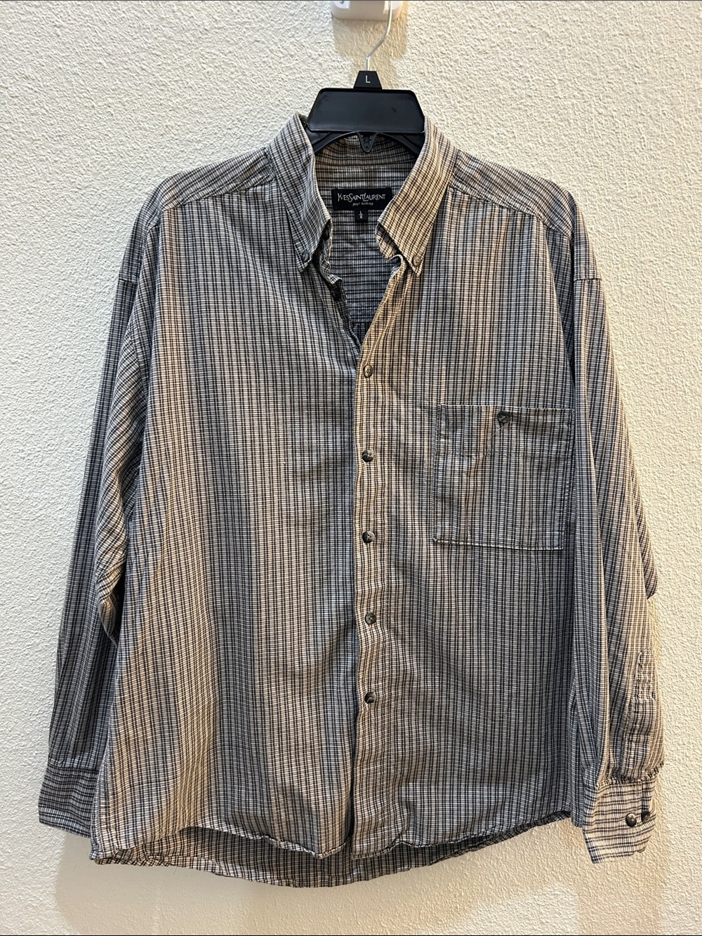 Yves Saint Laurent men’s button down dress shirt